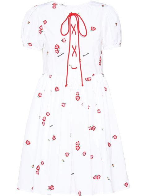 miu miu poplin dress|bergdorf miu dresses.